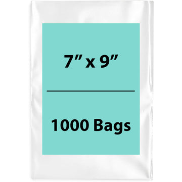Clear Poly Bags Thickness: 4 Mil Size: 7 inch (width) X 9 inch (Height)